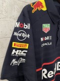 F1 Red Bull  polo  blue Short Sleeve Racing Suit 2025