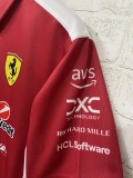 F1 Ferrari red polo  Short Sleeve Racing Suit 2025