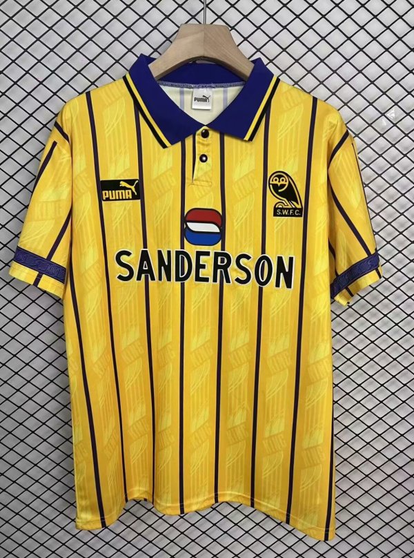 Retro Sheffield Wednesday Away Fans 1:1 Quality Soccer Jersey  1995