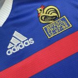 Retro France  Long  Home Kids 1:1 Quality Soccer Jersey 1998