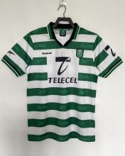 Retro Sporting Lisbon Home  1:1 Quality Soccer Jersey 1999-2000