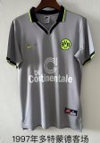 Retro Dortmund Away Fans 1:1 Quality Soccer Jersey  1997