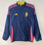 Sweden Two-sided Windbreaker 1:1 Quality Soccer Jersey 25-26