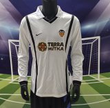 Retro Valencia Long   Home Fans 1:1 Quality Soccer Jersey  2000-2001