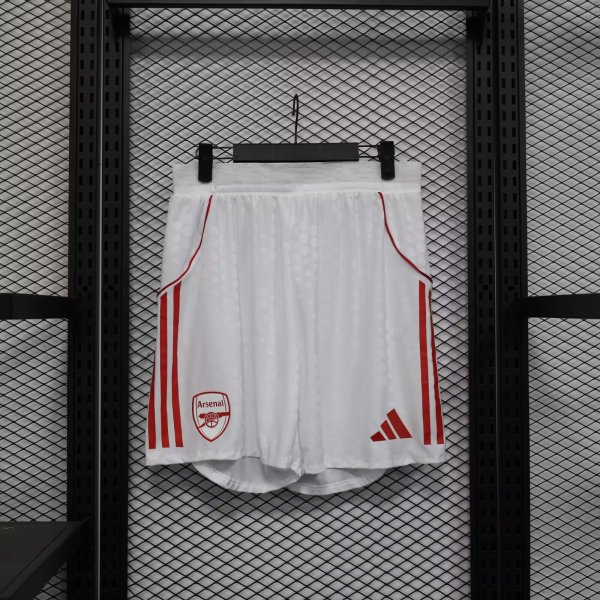 Arsenal White Shorts Pants 1:1 Quality Soccer Jersey  25-26