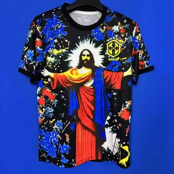 Brazil  Jesus Special Edition Color  Fans 1:1 Quality Soccer Jersey  25-26