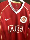 Retro Manchester United Home player  1:1 Quality Soccer Jersey  2006-2007