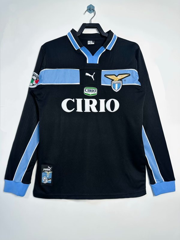 Retro  Lazio Away Long  1:1 Quality Soccer Jersey  1998