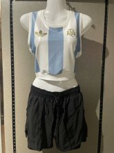 Argentina  home  women vest   fans  1:1 Quality Soccer Jersey  25-26