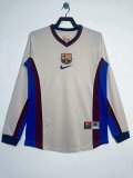 Retro Barcelona Away long  1:1 Quality Soccer Jersey 1999-2000