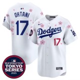 MLB Los Angeles Dodgers  petal white  baseball  Jerseys  2025