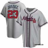 MLB atlanta braves fans grey baseball  Jerseys  2025