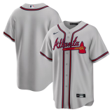 MLB atlanta braves fans grey baseball  Jerseys  2025