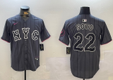MLB New York Mets  fans grey baseball  Jerseys  2025