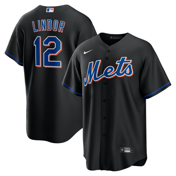 MLB New York Mets  fans black baseball  Jerseys  2025