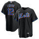 MLB New York Mets  fans black baseball  Jerseys  2025