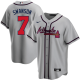 MLB atlanta braves fans grey baseball  Jerseys  2025