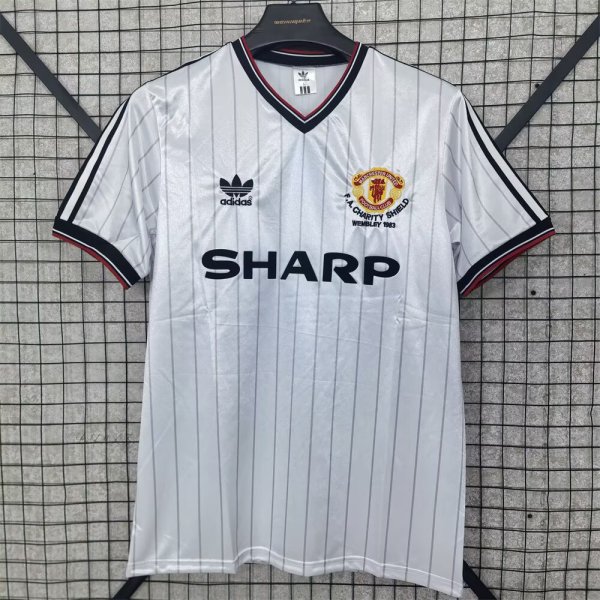 Retro Manchester United  away 1:1 Quality Soccer Jersey  1982-1983