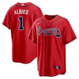 MLB atlanta braves fans red baseball  Jerseys  2025