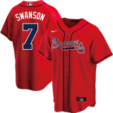 MLB atlanta braves fans red baseball  Jerseys  2025