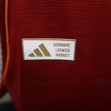 Roma Home Player   1:1 Quality Soccer Jersey   25-26