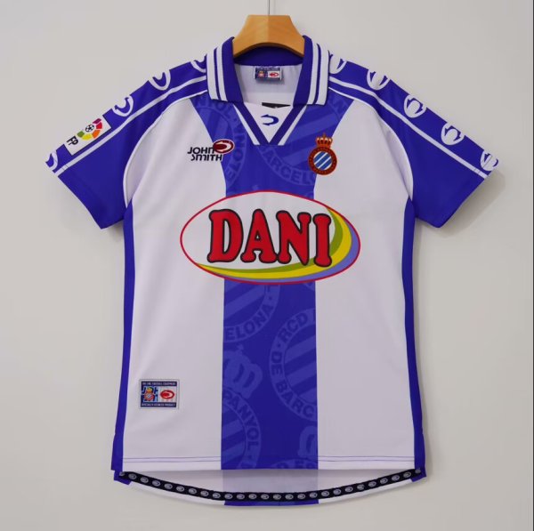 Retro Espanyol Home  1:1 Quality Soccer Jersey  1999-2000