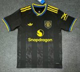 Manchester United  third Away fans  black 1:1 Quality Soccer Jersey   25-26