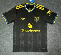 Manchester United  third Away fans  black 1:1 Quality Soccer Jersey   25-26