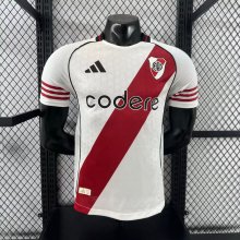 River Plate Home Player   1:1 Quality Soccer Jersey   25-26