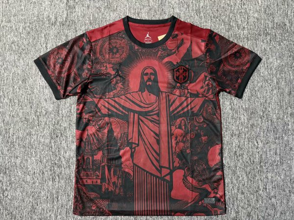 Brazil Goddess Wine Red   fans 1:1 Quality Soccer Jersey 25-26