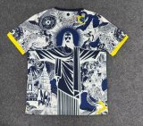 Brazil Goddess on Blue Fans 1:1 Quality Soccer Jersey 25-26