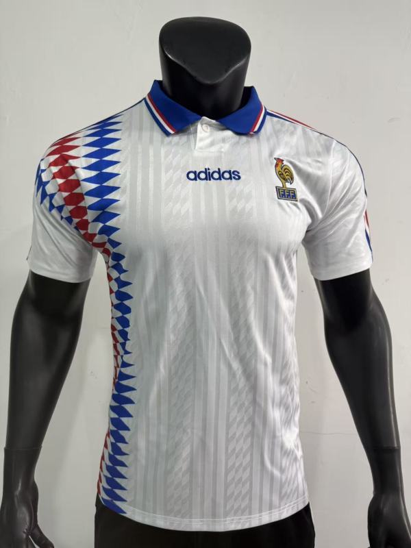 Retro France Away 1:1 Quality Soccer Jersey 1994