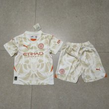 Manchester City Goalkeeper Kids 1:1 Quality Soccer Jersey  25-26