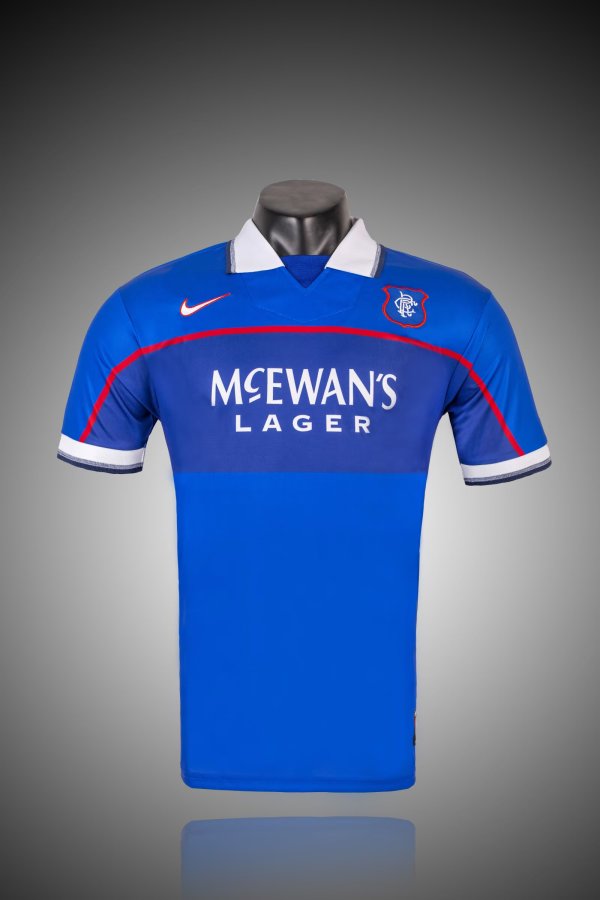 Retro Rangers Home  1:1 Quality Soccer Jersey   1997-1999