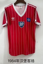 Retro Hamburger SV Away  Fans 1:1 Quality Soccer Jersey 1984