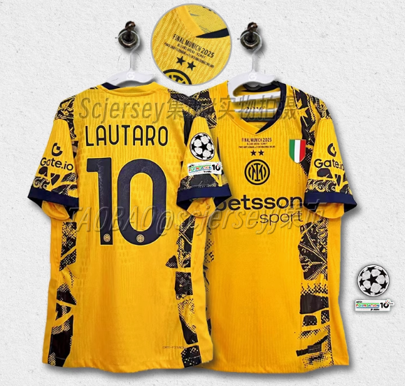 Inter Milan  Champion  Final  Third Away Fans  1:1 Quality Soccer Jersey  24-25