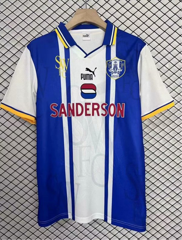 Retro Sheffield Wednesday Home Fans 1:1 Quality Soccer Jersey 1997