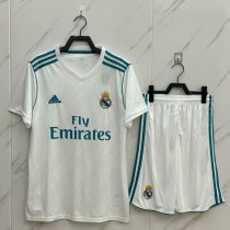 Retro Real Madrid Home  Kits Suit   1:1 Quality Soccer Jersey 2017-2018