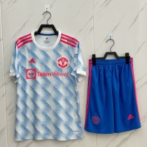Retro Manchester United   Kits Suit   Away Fans 1:1 Quality Soccer Jersey   2021-2022