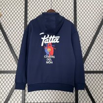 barcelona Hoodie Blue  Jacket  Tracksuit  1:1 Quality Soccer Jersey  25-26