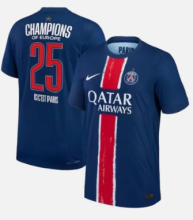 PSG Paris Home 25 Champion  Final Fans  1:1 Quality Soccer Jersey   24-25