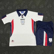 Retro England Home  Kits Suit    1:1 Quality Soccer Jersey 1998