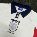 Retro England Home  Kits Suit    1:1 Quality Soccer Jersey 1998