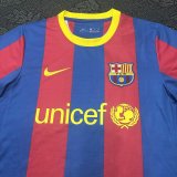 Retro Barcelona  Home  kits suit 1:1 Quality Soccer Jersey 2010-2011