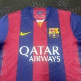 Retro Barcelona Home  Kits Suit  1:1 Quality Soccer Jersey 2014-2015