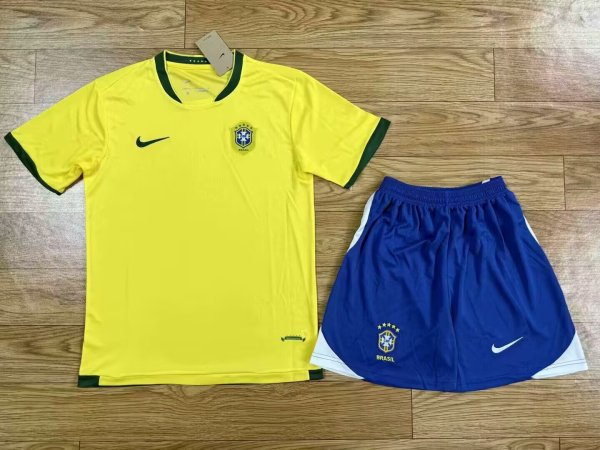 Retro Brazil Home Kits Suit   1:1 2006