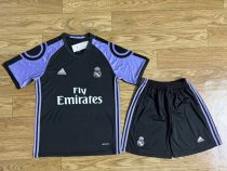 Retro Real Madrid Away Black  kits suit  1:1   2016-2017