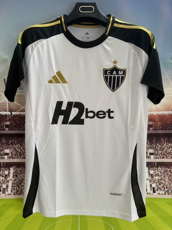 Atletico Mineiro Away Fans 1:1 Quality Soccer Jersey  (有广告) 25-26