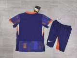 Netherlands away  Kids 1:1 Quality Soccer Jersey    24-25