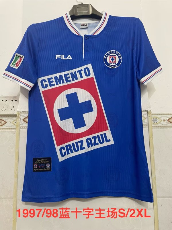 Retro  Cruz Azul Home 1:1 Quality Soccer Jersey   1997-1998